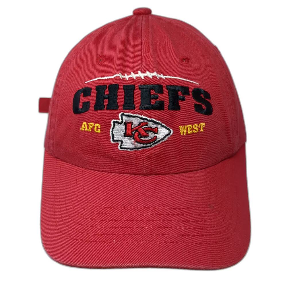 Kansas City Chiefs NFL Headmaster Red Cap One Size AFC West Embroidered Logo